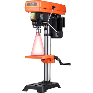 image:imageVEVOR 10 in Benchtop Drill Press 62A Induction Motor Tabletop Drilling Machine with 610940  15002150  2800 RPM Adjustable Speed 045 Tilting Worktable LED Work Light for Wood Metal