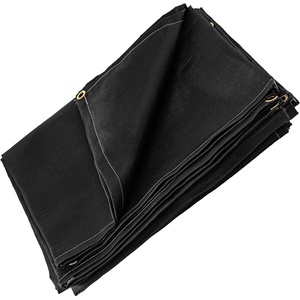 image:imageVEVOR 10 x 10 Ft Welding Blanket Black Fiberglass Blanket Portable Fiberglass Fire Retardant Blanket Welding Mat Welding Fireproof Thermal Resistant Insulation With Carry Bag6 x 10 Ft