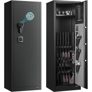 image:imageVEVOR 1012 Gun Safe Long Gun Cabinet for Rifles and Pistols Quick Access Rifle Safe with 4 Pistol Pockets and 3 Adjustable Racks Large Digital Cabinet with Key and Password LockAssembly Required16 x 18 x 52