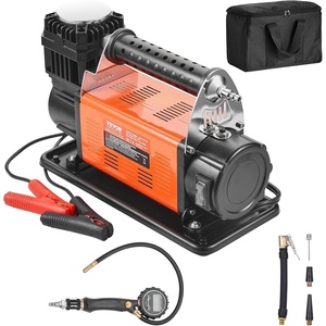 image:imageVEVOR 106 CFM Heavy Duty Air Compressor 30s Fast Inflation  DualCylinder Portable Tire Inflator 12V 150PSI Offroad Air Pump with Adapters for Trucks Car SUV 4 x 4 Vehicle RV706CFM with Digital