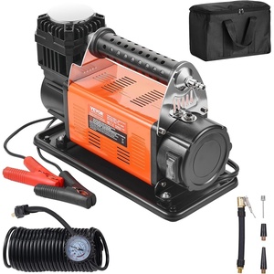 image:imageVEVOR 106 CFM Heavy Duty Air Compressor 30s Fast Inflation  DualCylinder Portable Tire Inflator 12V 150PSI Offroad Air Pump with Adapters for Trucks Car SUV 4 x 4 Vehicle RV706CFM