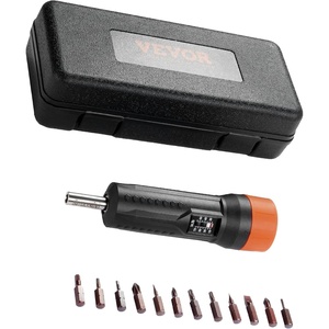 image:imageVEVOR 14 Drive Screwdriver Torque Wrench with Scale 1070 inlbs Torque Range 1 inlbs Torque Increment Torque Screwdriver with Bits amp CaseMagnetic 1070 inlb