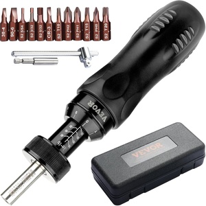 image:imageVEVOR 14 Drive Screwdriver Torque Wrench with Scale 1070 inlbs Torque Range 1 inlbs Torque Increment Torque Screwdriver with Bits amp CasePro 1070 inlb