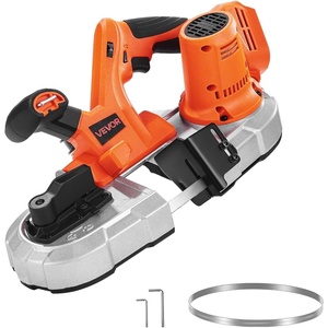 image:imageVEVOR 20V Portable Band Saw 5 in Deep Cut 360W Cordless Compact Bandsaw with Brushless Motor Adjustable Speed for Cutting Metal Wood Compatible with Makita Batteries Bare Tool Only256inch Bare Tool only