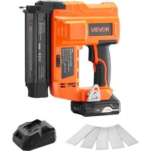 image:imageVEVOR 2in1 Cordless Brad Nailer 18 Gauge 20V Battery Powered Nail Gun and Staple Gun with 500 pcs Nails 500 pcs Staples 20 Ah Liion Battery and Charger for Home Improvement Woodworking20V Cordless Brad Nailer