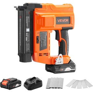 image:imageVEVOR 2in1 Cordless Brad Nailer 18 Gauge 20V Battery Powered Nail Gun and Staple Gun with 500 pcs Nails 500 pcs Staples 20 Ah Liion Battery and Charger for Home Improvement Woodworking20V Nailer  Stapler