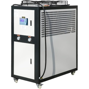 image:imageVEVOR 6Ton Capacity AirCooled Water Chiller 6HP Stainless Steel Portable Digital Microcomputer Control Black
