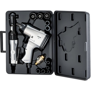 image:imageVEVOR 71 Pieces Pro Air Tool and Accessories Kit  12 Air Impact Wrench 38 Ratchet Wrench 12 Die Grinder 4500BPM Hammer Blow Gun for Auto Repair Home DIY Project  Storage Case Included19 Pieces