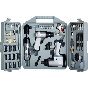 image:imageVEVOR 71 Pieces Pro Air Tool and Accessories Kit  12 Air Impact Wrench 38 Ratchet Wrench 12 Die Grinder 4500BPM Hammer Blow Gun for Auto Repair Home DIY Project  Storage Case Included50 Pieces