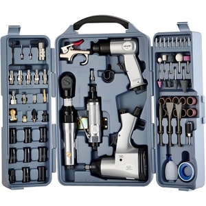 image:imageVEVOR 71 Pieces Pro Air Tool and Accessories Kit  12 Air Impact Wrench 38 Ratchet Wrench 12 Die Grinder 4500BPM Hammer Blow Gun for Auto Repair Home DIY Project  Storage Case Included71 Pieces