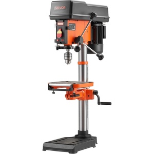 image:imageVEVOR 8 in Benchtop Drill Press 25A Induction Motor Tabletop Drilling Machine with 7501140  17402340  3200 RPM Adjustable Speed 045 Tilting Worktable LED Work Light for Wood Metal12 in