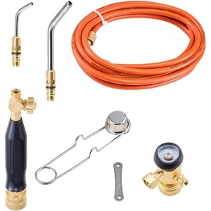 image:imageVEVOR Air Acetylene Torch Kit Acetylene Gas Welding Tool with 149 Hose 2 Welding Tips CGA200 Regulator amp Torch Handle Gas Brazing Welder for Home DIY Industrial Sites without Gas Cylinder7 Accessories