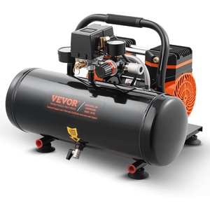 image:imageVEVOR Air Compressor 2 Gallon Steel Tank 1HP 21CFM  90PSI Oil Free Air Compressor amp Max 120PSI Pressure 81dB Ultra Quiet Portable Compressor for Auto Repair Tire Inflation Spray Painting 120V2 Gallon