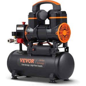 image:imageVEVOR Air Compressor 8 Gallon Steel Tank 1HP 22 CFM90 PSI Oil Free Air Compressor amp Max 120PSI Pressure 80dB Ultra Quiet Portable Compressor for Auto Repair Tire Inflation Spray Painting21 Gallon