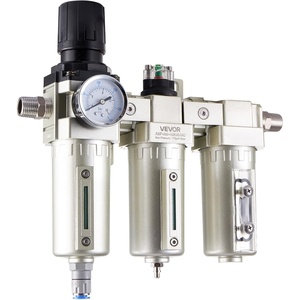 image:imageVEVOR Air Compressor Filter Regulator 34 NPT 3Stage 5m amp 03m amp 01m Air Drying System with Micron Filters and Desiccant Dryer Auto Drain Air Compressor Water Separator 175PSI Max Pressure12 NPT 01m