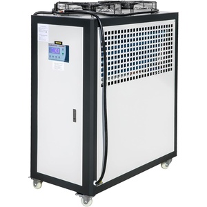 image:imageVEVOR Air Cooled Water Chiller 5 Ton Portable 5HP375KW Compressor Motor 53L Capacity Stainless Steel Water Tank Finned Condenser with MicroComputer Control Industrial Chiller for Cooling Water5 HP Compressor