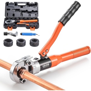 image:imageVEVOR Copper Pipe Crimping Tool Hydraulic Driven Press Tool with 12 34 1 Jaws for VUS Type Copper Pipes and 38 12 58 34 1 Jaws for ASTM F1807 Pex Pipe Copper RingElongated