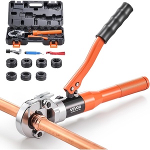 image:imageVEVOR Copper Pipe Crimping Tool Hydraulic Driven Press Tool with 12 34 1 Jaws for VUS Type Copper Pipes and 38 12 58 34 1 Jaws for ASTM F1807 Pex Pipe Copper RingSquare