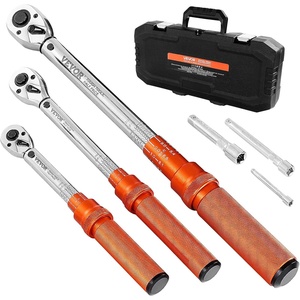 image:imageVEVOR Digital Torque Wrench 12 Drive25250ftlb34340nm 2 Torque Accuracy 3Mode Adjustable Electronic Torque Wrench with LED Buzzer Calibration14  38  12Inch Set