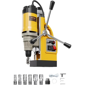 image:imageVEVOR Magnetic Drill 1400W Motor 16 in Boring Diameter 2810 lbf Portable Electric Mag Drill Press with 11 Coring Bits 800 RPM Speed Drilling Machine for Metal Surface Home Improvement IndustryW 2 6pcs  Yellow