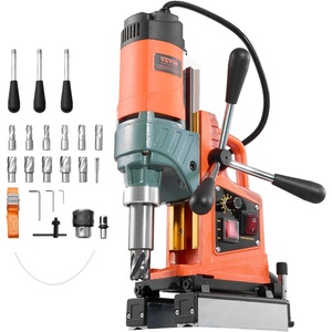 image:imageVEVOR Magnetic Drill Press 1400 W 2 inch Boring Diameter 0750 RPM Speed Reversible Direction Mag Drill Press with 6 Core Bits Electric Drilling Machine for Industrial and Home ImprovementTube Drill  211Pcs