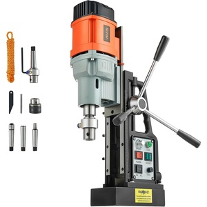 image:imageVEVOR Magnetic Drill Press 1550 W 24 in Boring Diameter 2922 lbf Power Mag Drill Press 0600 RPM Adjustable Speed Morse Taper M3M16 Tapping for Metal Surface Industrial and Home ImprovementW 24