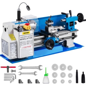image:imageVEVOR Metal Lathe 7x12 Precision Bench Top Mini Metal Lathe 550W Variable Speed 502500 RPM Nylon Gear Movable Lamp for Precision Parts Processing712 in