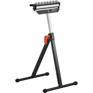 image:imageVEVOR Roller Stand 300 lb Load Capacity 268425 in Adjustable Height Folding Heavy Duty with 115 inch Polished MultiDirectional Roller Head for Table Saw Outfeed Woodworking Extension Support