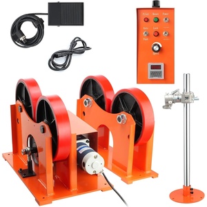 image:imageVEVOR Rotary Welding Positioner 441 lbs Load Capacity 45 to 90 Tilt Angle Welding Positioner Turntable Table 055 RPM Speed Control Electric and Foot Pedal for Cutting Grinding Assembly1000KG