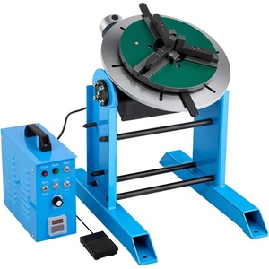 image:imageVEVOR Rotary Welding Positioner 441 lbs Load Capacity 45 to 90 Tilt Angle Welding Positioner Turntable Table 055 RPM Speed Control Electric and Foot Pedal for Cutting Grinding Assembly300KG
