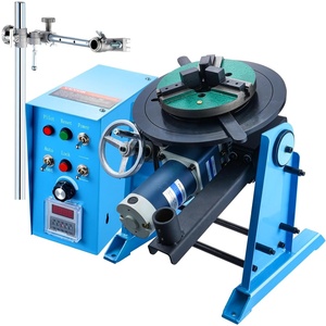 image:imageVEVOR Rotary Welding Positioner 441 lbs Load Capacity 45 to 90 Tilt Angle Welding Positioner Turntable Table 055 RPM Speed Control Electric and Foot Pedal for Cutting Grinding Assembly50KG