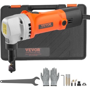 image:imageVEVOR Sheet Metal Nibbler 550W 2200 RPM Speed 360 Degree Rotation Electric Nibbler Metal Cutter Lightweight Straight Curve and Circle Cutting for Stainless Steel Aluminum Plastic Wood Board006in16mm  550W 2200RPM