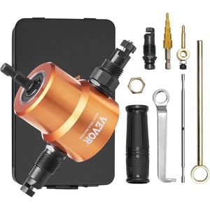 image:imageVEVOR Sheet Metal Nibbler 550W 2200 RPM Speed 360 Degree Rotation Electric Nibbler Metal Cutter Lightweight Straight Curve and Circle Cutting for Stainless Steel Aluminum Plastic Wood Board006in16mm  15003000RPM