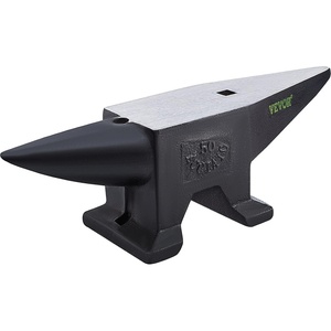 image:imageVEVOR Single Horn Anvil  132Lbs Cast Steel Anvil for Blacksmiths amp Jewelers  Durable amp Robust Metal Working ToolBlack 110LB