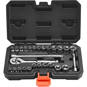 image:imageVEVOR Socket Set 225 Pieces 38 amp 14 amp 12 inch Drive Socket and Ratchet Set SAE and Metric Deep and Shallow Mechanic Tool Kit with Bits Accessories Storage Case CRV Alloy Steel for Repair14