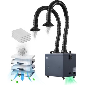 image:imageVEVOR Solder Fume Extractor 3Stage Filtration Soldering Smoke Absorber with 180 mh Strong Suction amp 3Level Airflow Compact Desktop Brushless Smoke Extractor for Soldering DIY Welding16 x 12 x 17Inch