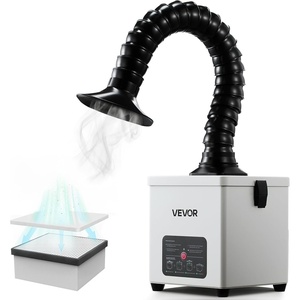 image:imageVEVOR Solder Fume Extractor 3Stage Filtration Soldering Smoke Absorber with 180 mh Strong Suction amp 3Level Airflow Compact Desktop Brushless Smoke Extractor for Soldering DIY Welding8 x 75 x 89Inch