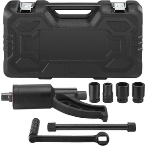 image:imageVEVOR Torque Multiplier 1 Inch Drive Lug Nut WrenchMultiplier Heavy Duty Torque Multiplier Wrench Set 158 4800Nm Lug Nut Remover Includes 8 Sockets 2438mm and Storage Case158 4 Sockets