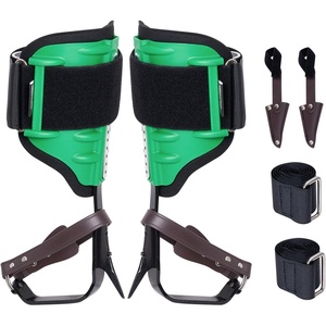 image:imageVEVOR Tree Climbing Spikes 1 Pair HeightAdjustable Climbing Spurs 350lbs Load Capacity Tree Climbing Gear with Straps Arborist Equipment for Climbers Hunting Fruit PickingGreen Upgraded