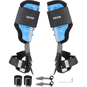 image:imageVEVOR Tree Climbing Spikes 1 Pair HeightAdjustable Climbing Spurs 350lbs Load Capacity Tree Climbing Gear with Straps Arborist Equipment for Climbers Hunting Fruit PickingSky Blue