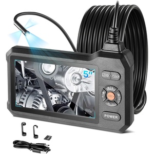 image:imageVEVOR Triple Lens Endoscope Camera 45 IPS Screen Borescope Inspection Camera with 1080P Lens 10 Adjustable Light 2860 mAh Battery Waterproof amp Oilproof Endoscope for Auto Wall Drain InspectionTripleView