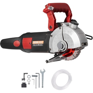 image:imageVEVOR Wall Chaser Concrete Cutter 4800W with 5 X 5 Saw Blades Dustproof and Line Infrared Sighting for Marble Concrete Granite and Bricks Walls