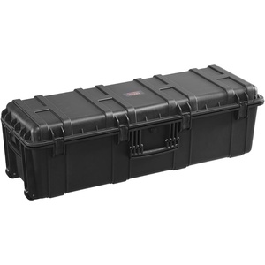 image:imageVEVOR Weatherproof Hard Case Heavy Duty Protective Dry Box with PreCut Foam Wheels amp Retractable Pull Handles for Travel Hunt Military Tactical IP67 Waterproof Case for Cameras57x45x28112x41x34 cm