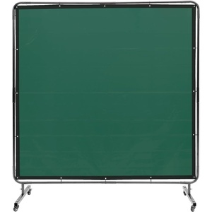 image:imageVEVOR Welding Screen with Frame 6 x 8 Welding Curtain Screen FlameResistant Vinyl Welding Protection Screen on 4 Swivel Wheels 2 Lockable Moveable amp Professional for WorkshopIndustrial RedGreen