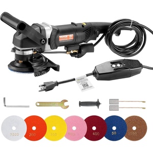 image:imageVEVOR Wet Polisher 800W 4 Concrete Grinder with 6 Variable Speed and 7 Polishing Kits Wet Grinder Machine for Marble Granite Stone Rock Tile Equipped with a GFCI Switch 7003000 RPM