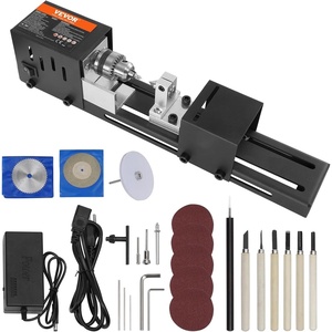 image:imageVEVOR Wood Lathe 6Amp 1 HP Benchtop Wood Lathe Machine with 150 to 3800 RPM Variable Speed 12 x 18 Workbench Brushless DC Motor Cast Iron Construction for Beginners DIY Enthusiasts Woodworking276 in x 63 in