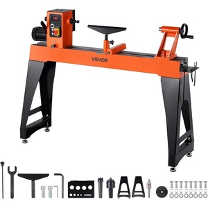 image:imageVEVOR Wood Lathe 6Amp 1 HP Benchtop Wood Lathe Machine with 150 to 3800 RPM Variable Speed 12 x 18 Workbench Brushless DC Motor Cast Iron Construction for Beginners DIY Enthusiasts Woodworking16 x 4015 HP