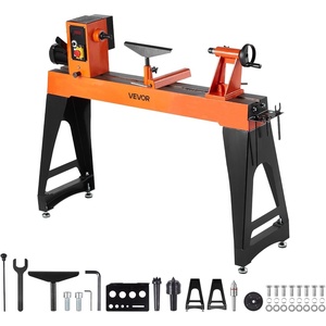 image:imageVEVOR Wood Lathe 6Amp 1 HP Benchtop Wood Lathe Machine with 150 to 3800 RPM Variable Speed 12 x 18 Workbench Brushless DC Motor Cast Iron Construction for Beginners DIY Enthusiasts Woodworking16 x 402 HP