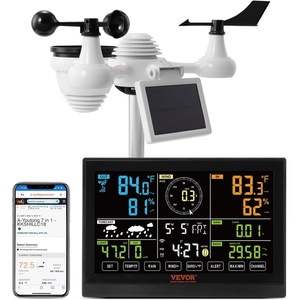 image:imageVEVOR YT60234 WiFi Weather Station 7in1 Weather Stations WiFi Indoor Outdoor 75 Color Display for Weather Forecast Temperature Humidity UV Air Pressure Wind SpeedampDirection Rain Alarm7in1 WiFi Weather Station