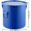 image:imageHappybuy 8 Gal Fryer Grease Bucket Oil Disposal Caddy Carbon Steel with RustProof Coating Oil Transport Container with Lid Lock Clips Filter Bag Blue